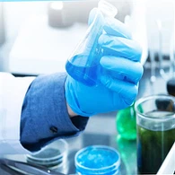 16인치 블루 니트릴 장갑